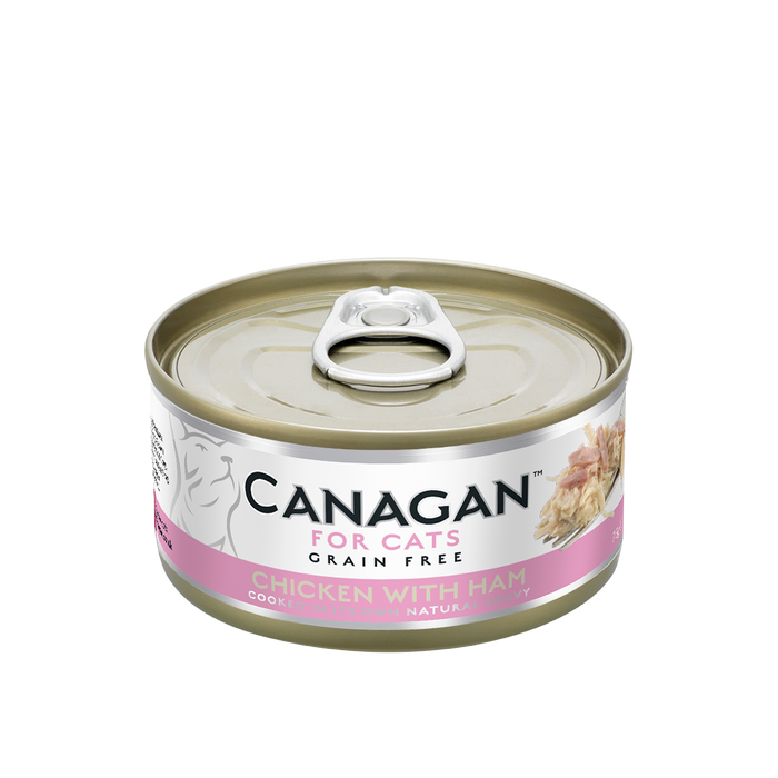 Canagan Cat Food Chicken & Ham 12x75g Can