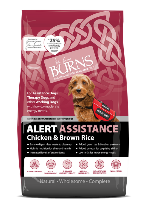 Burns Alert Assistance Chicken & Rice Dog Food