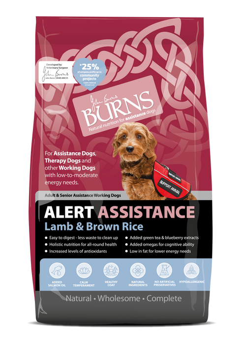 Burns Alert Assistance Lamb & Rice Dog Food