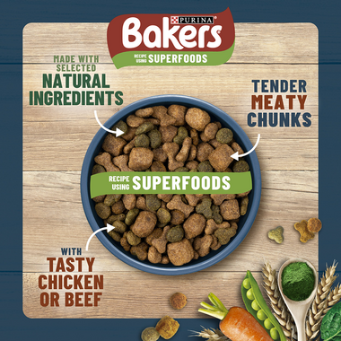 Bakers Beef With Vegetables Dry Dog Food