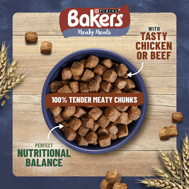 Bakers Meaty Meals with Beef Dry Dog Food