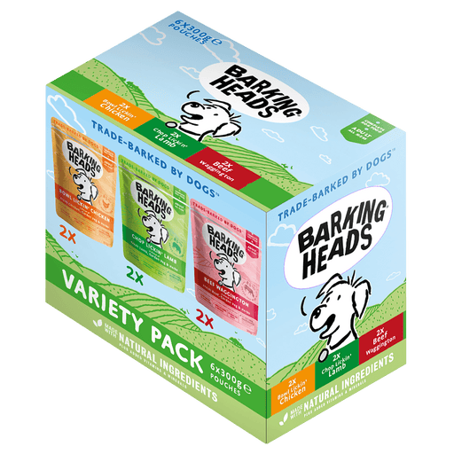 Barking Heads Variety 6x300g Pouches