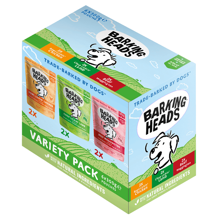 Barking Heads Variety 6x300g Pouches