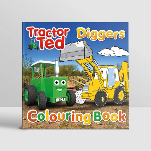 Tractor Ted Colouring Book Diggers