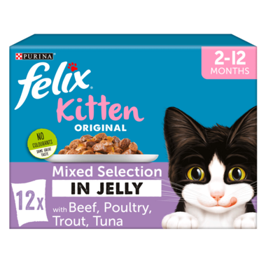 Felix Kitten Mixed Pouches 12x100g