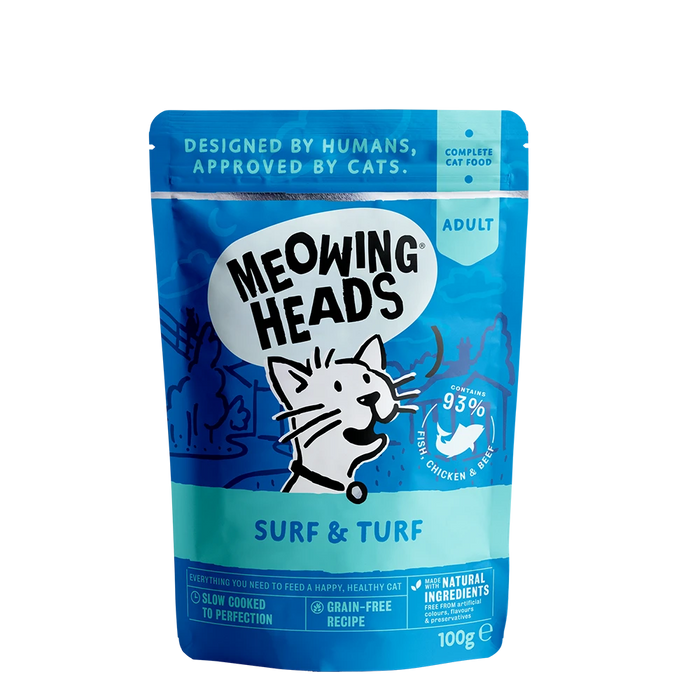 Meowing Heads Surf 'N' Turf 100g
