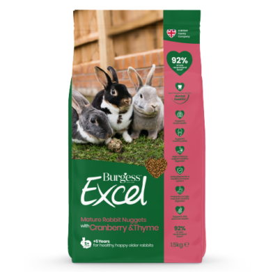 Burgess Excel Mature Rabbit Nuggets with Cranberry