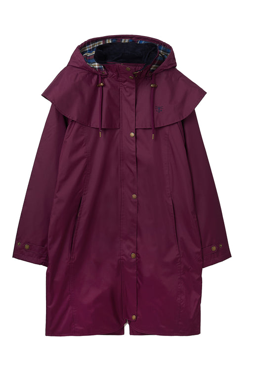 Lighthouse Outrider Raincoat Plum Waterproof 3/4 Length