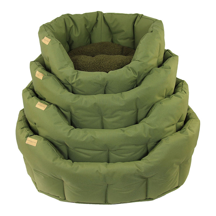 Earthbound Classic Waterproof Round Bed Green