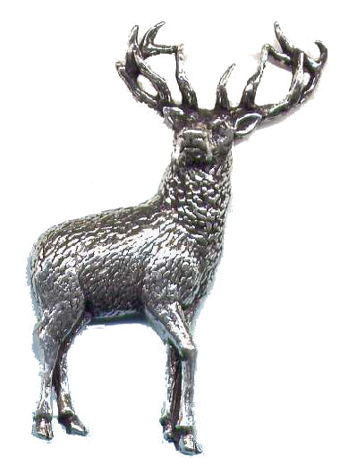 Pewter Pin Badge Stag 21