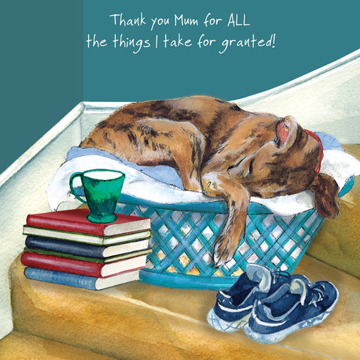The Little Dog Laughed Thank-you Mum Card