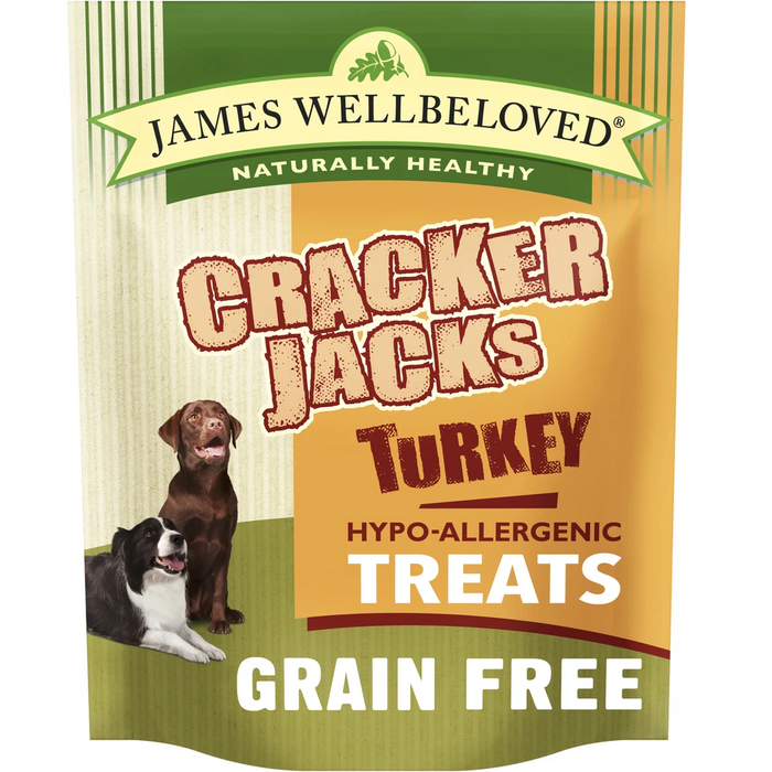 James Wellbeloved Grain Free CrackerJacks Turkey 225g Dog Treats