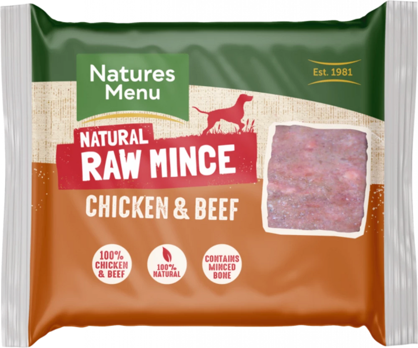 Natures Menu Ready To Mix Mince Beef & Chicken Mix 400g