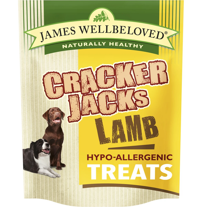 James Wellbeloved Crackerjack Lamb 225g Dog Treats