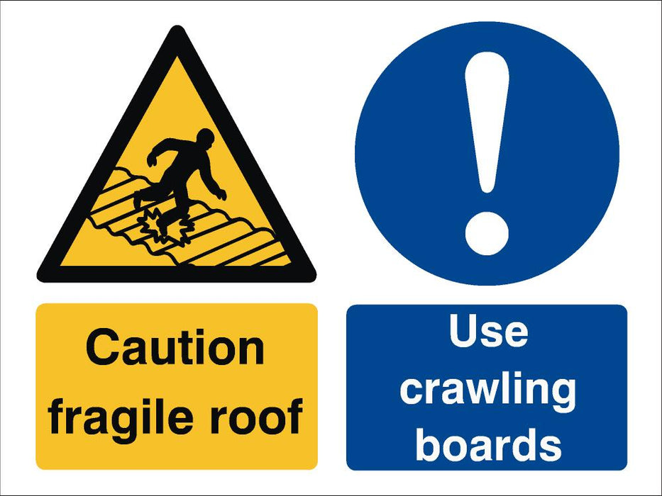 Sign (L) Caution Fragile Road 480x360