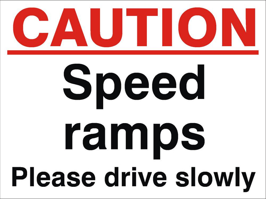 Sign (L) Caution Speed Ramps 480x360