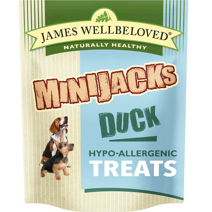 James Wellbeloved Minijacks Dog Treats 90g Duck