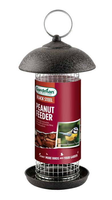 Peanut Feeder 19cm Black Steel