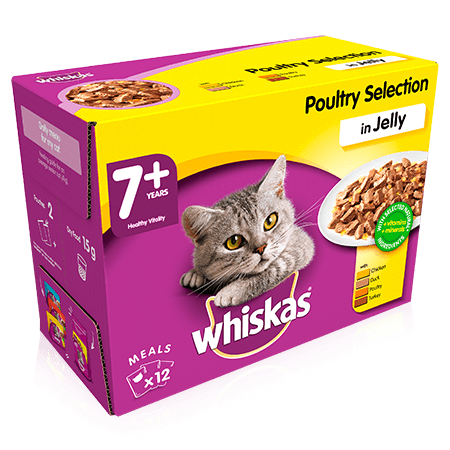 Whiskas 7+ Poultry Selection in Jelly 12 x 85g