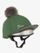 LeMieux Pom Hat Silk Hunter Green