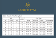 Moretta Riding Boot Chart
