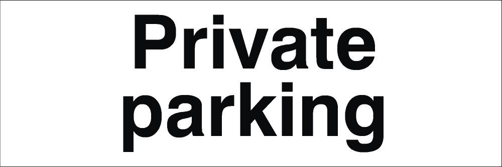 Sign (S) Private Parking 120x360mm