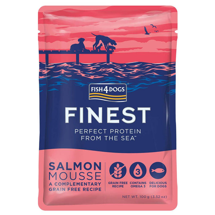 Fish4dogs Salmon Mouse 6x100g Pouches