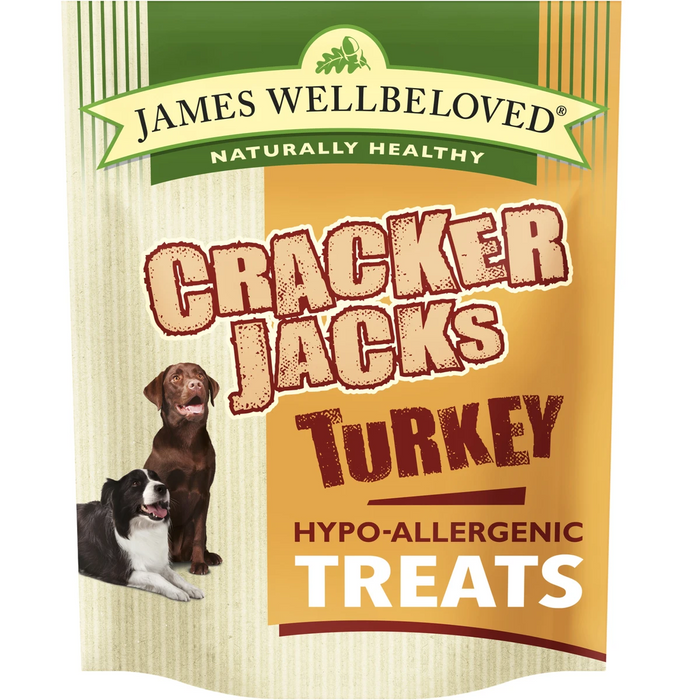 James Wellbeloved Crackerjack Turkey 225g Dog Treats