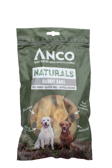 Anco Rabbit Ears 100g Dog Treats